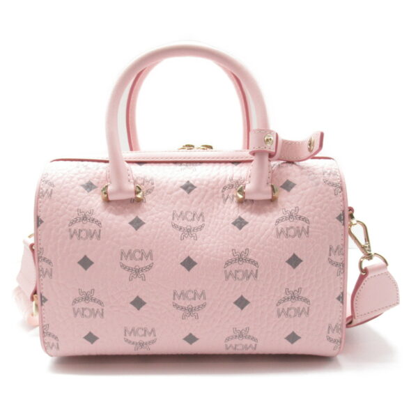 2118900030091 2 MCM 2Way Bag Leather Pink Powder Pink