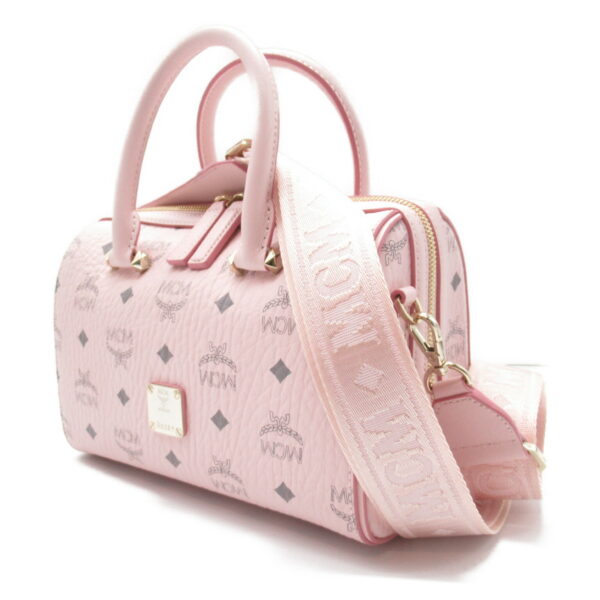 2118900030091 3 MCM 2Way Bag Leather Pink Powder Pink