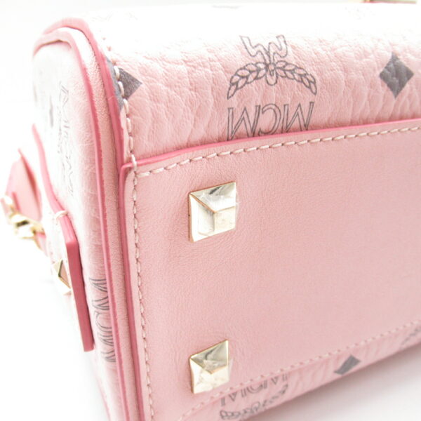 2118900030091 8 MCM 2Way Bag Leather Pink Powder Pink