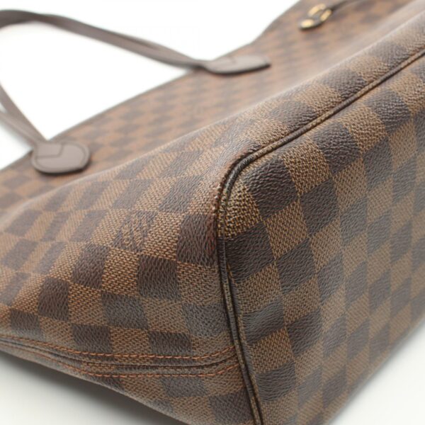 2118900032361 7 Louis Vuitton Neverfull MM Leather Tote Bag Damier Brown