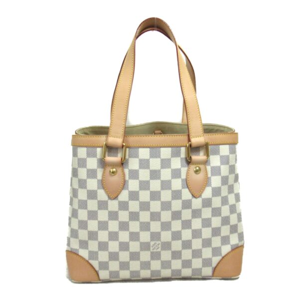 2118900035676 3 Louis Vuitton Hampstead Tote Bag Damier Azur Ivory