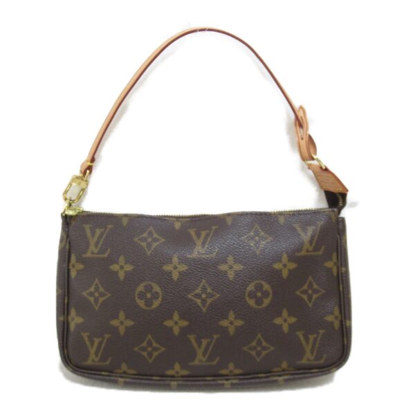 2119900000978 2 Louis Vuitton Pochette Accessoire Pouch Bag Monogram Brown