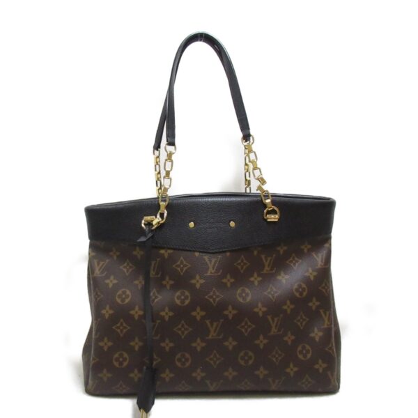 2119900005805 2 Louis Vuitton Pallas Shopper Tote Bag Monogram Black