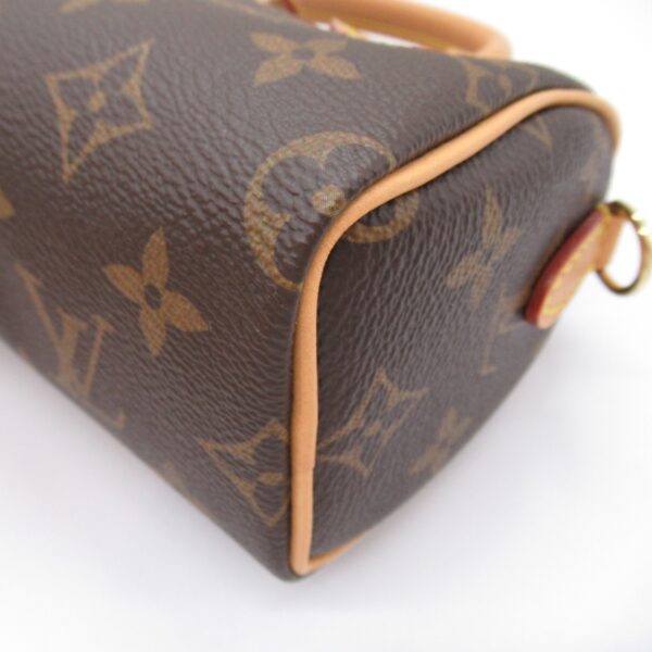 2119900009377 7 Louis Vuitton Nano Speedy 2WAY Shoulder Bag Monogram Brown