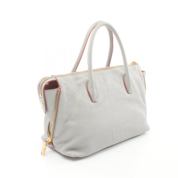 2119900010182 2 Miu Miu Madras Handbag Bag Leather Gray