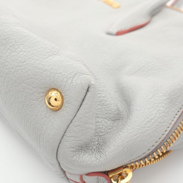 2119900010182 5 Miu Miu Madras Handbag Bag Leather Gray