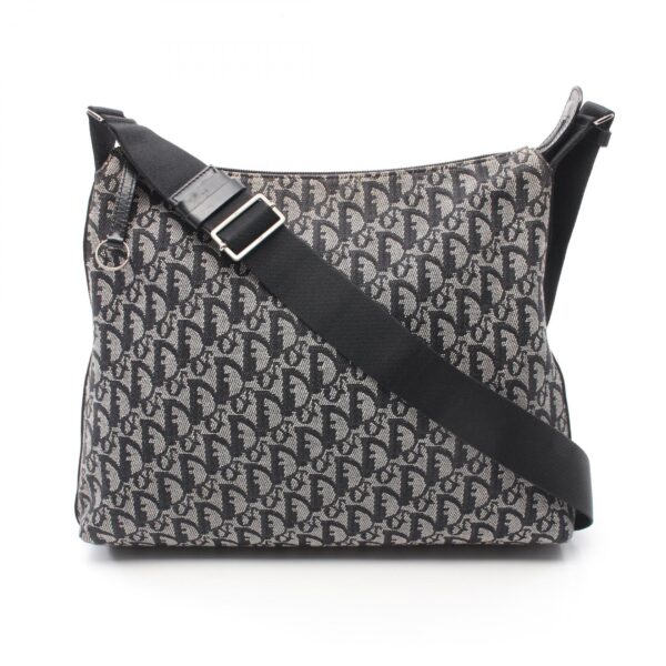 2120100002617 1 Dior Trotter Shoulder Bag Navy Gray