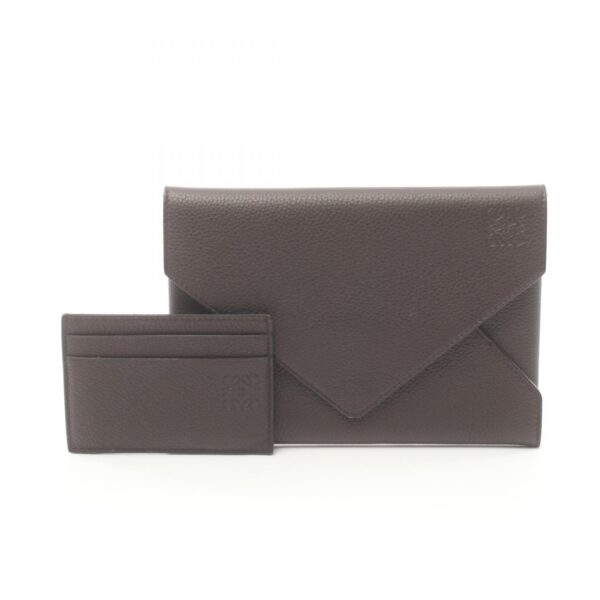 2120100003058 5 Loewe Envelope Pouch Leather Brown