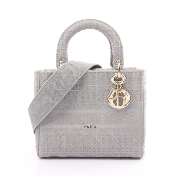 2120700055563 1 Dior Lady D Lite Medium Handbag Gray