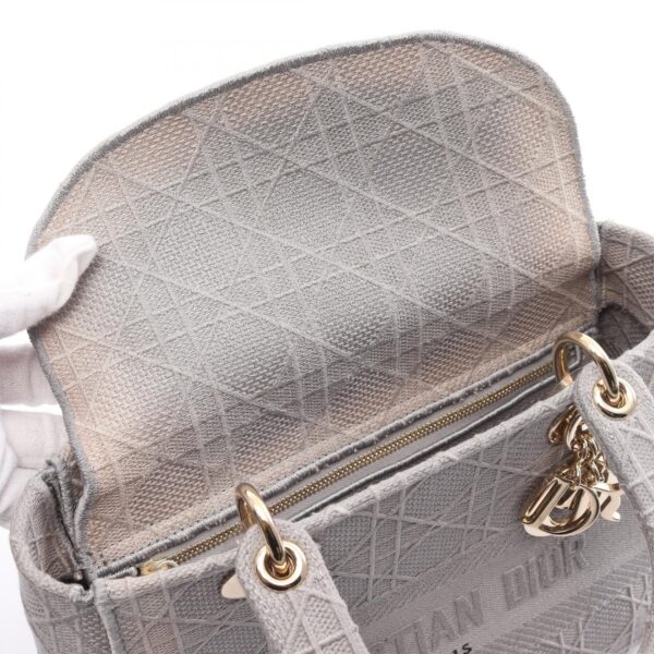 2120700055563 6 Dior Lady D Lite Medium Handbag Gray