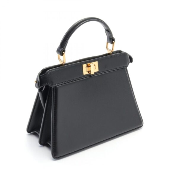 2120700073291 2 Fendi Peekaboo IseeU Handbag Leather Black