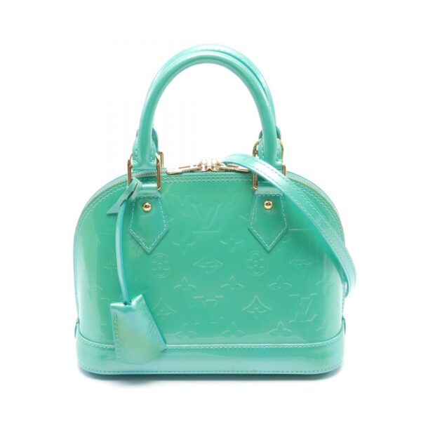 2120700076605 1 Louis Vuitton Alma BB Handbag Bag Leather Vernis Blue