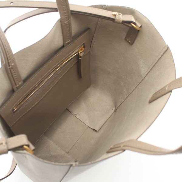 2120700078111 3 Celine Leather Small Vertical Tote Bag Beige