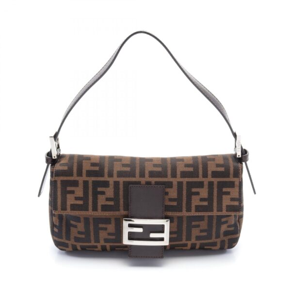 2120700078746 1 Fendi Mamma Bucket Zucca Shoulder Bag Leather Brown