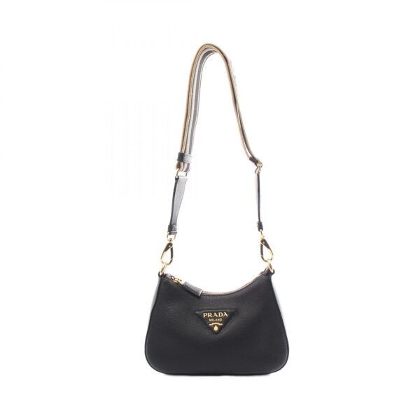 2120700079286 1 Prada Shoulder Bag Leather Black