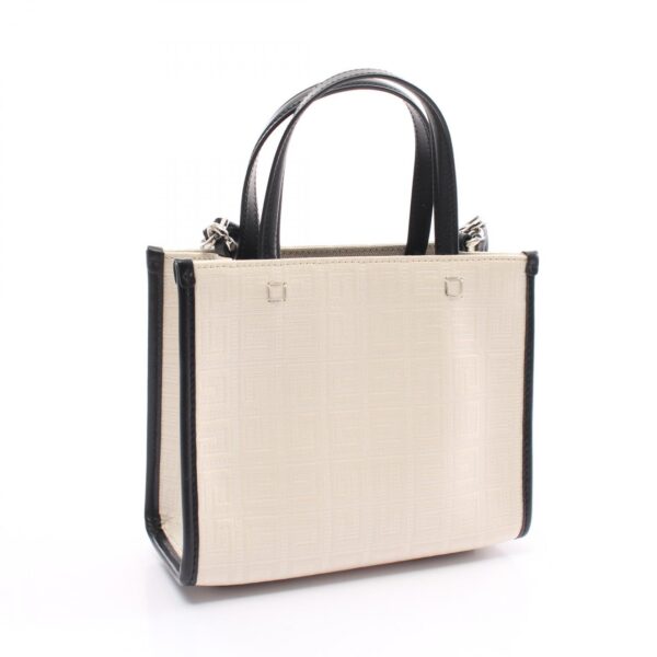 2120700080220 2 Givenchy G Tote Mini Handbag Leather White Black