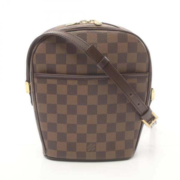 2120700084020 1 Louis Vuitton Ipanema PM Shoulder Bag Leather Damier Brown