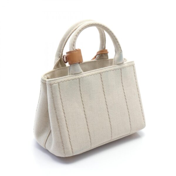 2120700086185 2 Prada Kanapa Mini Handbag Linen Beige