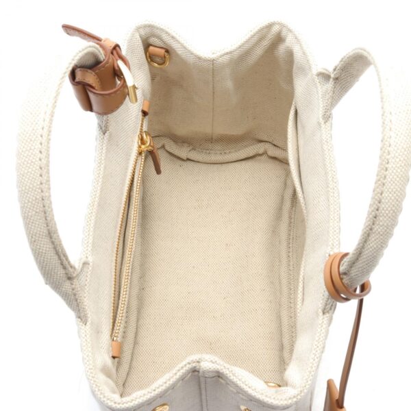 2120700086185 3 Prada Kanapa Mini Handbag Linen Beige