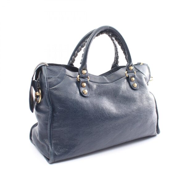 2120700089483 2 Balenciaga Giant City Handbag Leather Navy