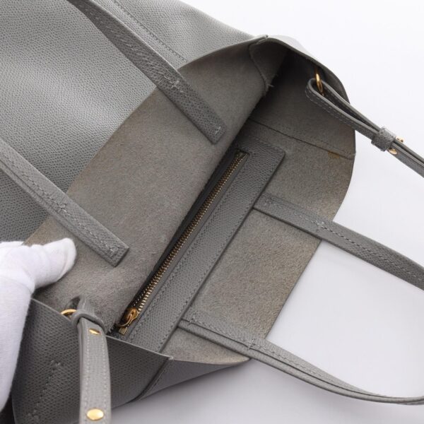 2120700130147 6 Celine Leather Small Tote Bag Gray