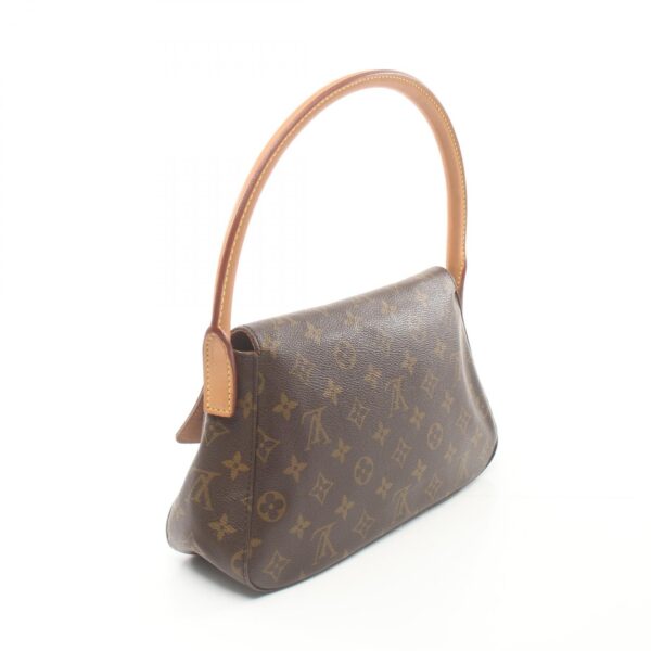 2120700130291 2 Louis Vuitton Mini Looping Handbag Leather Monogram Brown