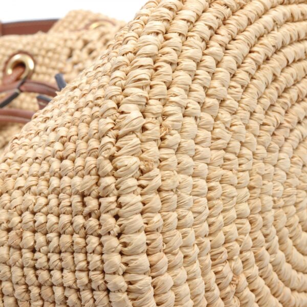 2120700131076 5 Celine Raffia Leather Clara Handbag Beige Brown