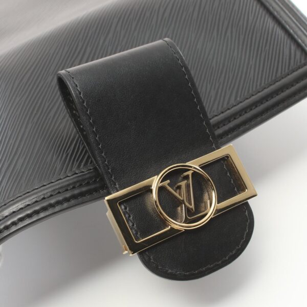 2120700131410 8 Louis Vuitton Dauphine NV MM Shoulder Bag Leather Epi Black