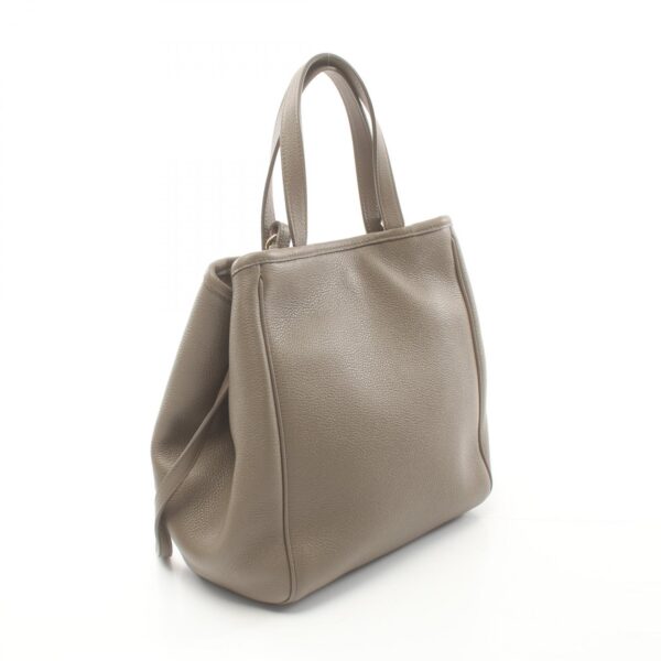 2120700131502 2 Celine Leather Small Fold Cover Tote Bag Beige