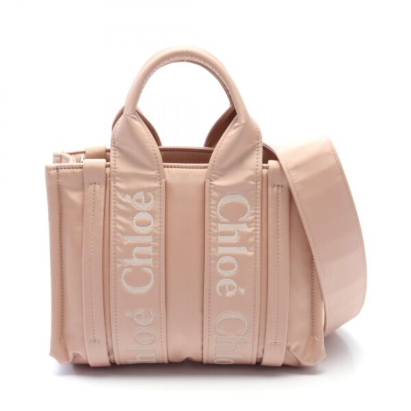 2120700132394 1 Chloe Nylon Shoulder Bag Pink