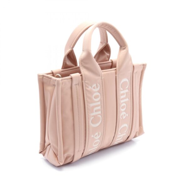 2120700132394 2 Chloe Nylon Shoulder Bag Pink