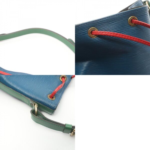 2120700135883 10c Louis Vuitton Noe Epi Leather Shoulder Bag Blue Green Red