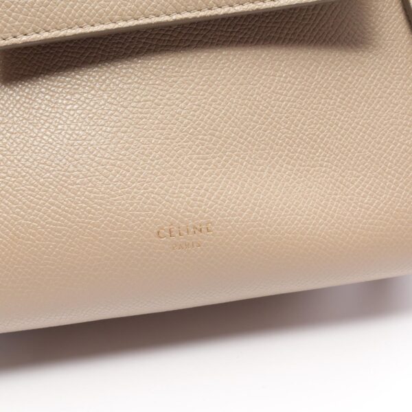 2120700136453 4 Celine Leather Nano Belt Bag Beige