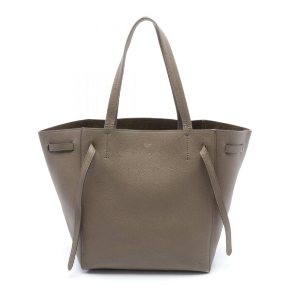 2120700138235 1 Celine Leather Small Phantom Tote Bag Beige