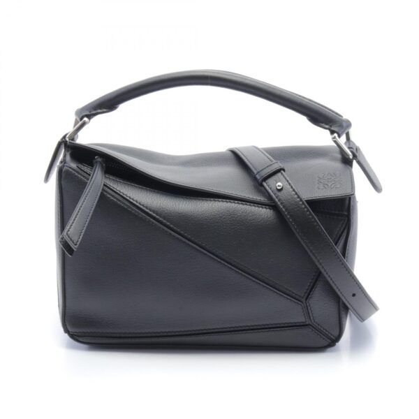 2120700138419 1 Loewe Puzzle Small Handbag Leather Black