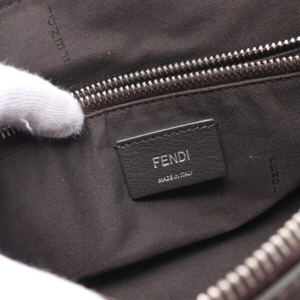 Fendi Visible Medium Handbag Leather Brown/Black - Image 4