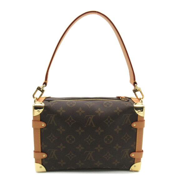 2120700141310 2 Louis Vuitton Side Trunk MM 2way Shoulder Bag Monogram Brown