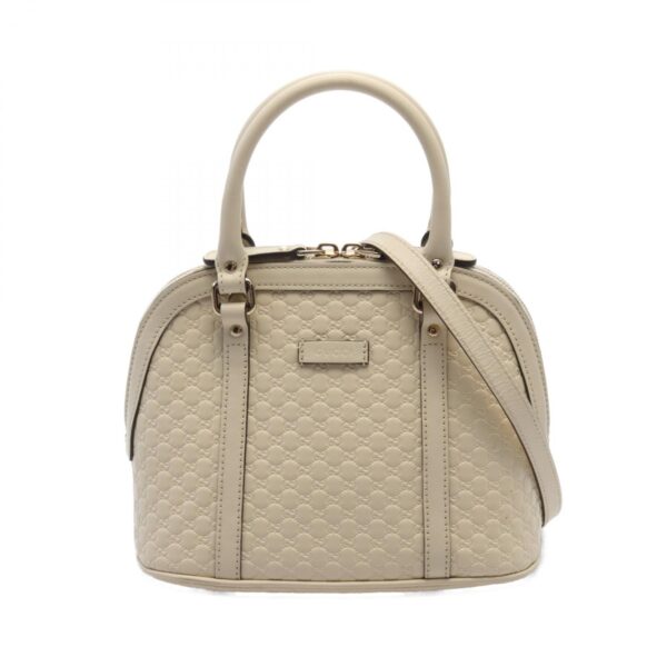 Gucci Micro Guccisima Handbag Leather Ivory