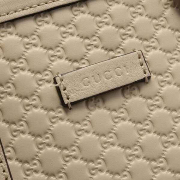 Gucci Micro Guccisima Handbag Leather Ivory - Image 7