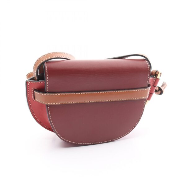 2120700144236 2 Loewe Gate Bag Mini Shoulder Bag Leather Bordeaux Red Brown