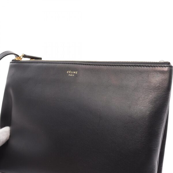 2120700151081 6 Celine Leather Large Shoulder Bag Black