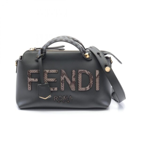 2120700152446 1 Fendi By The Way Medium Handbag Exotic Leather Gray