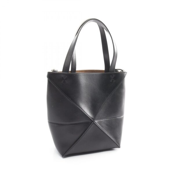 2120700154563 2 Loewe Puzzle Fold Mini Handbag Leather Black