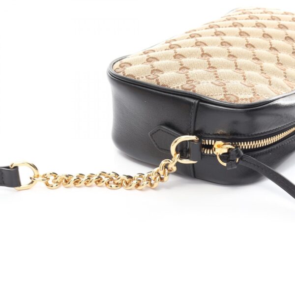 2120700157854 6 Gucci GG Marmont GG Shoulder Bag Leather Beige Black