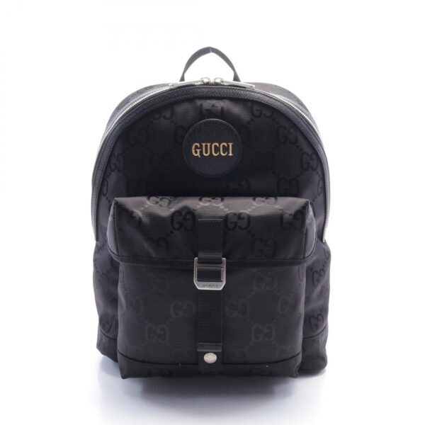 2120700159117 1 Gucci Off The Grid GG Pattern Rucksack Backpack Leather Black