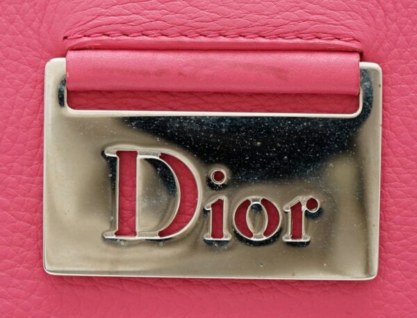 21600053 7 Christian Dior Trotter Handbag Canvas Leather Khaki Beige Pink