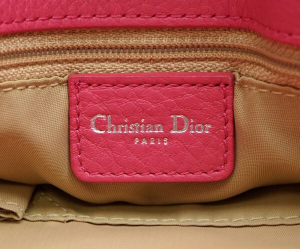 21600053 8 Christian Dior Trotter Handbag Canvas Leather Khaki Beige Pink