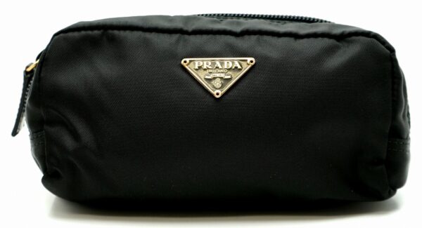 21610095 Prada Multi Pouch Accessory Case Black Pink