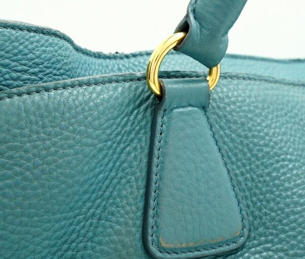 21620089 6 Prada 2WAY Tote Bag Leather Light Blue