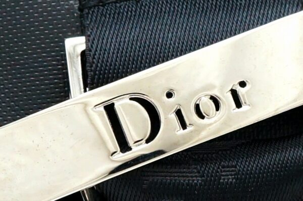 21620095 8 Christian Dior 2WAY Handbag Rhinestone Chain Leather Black